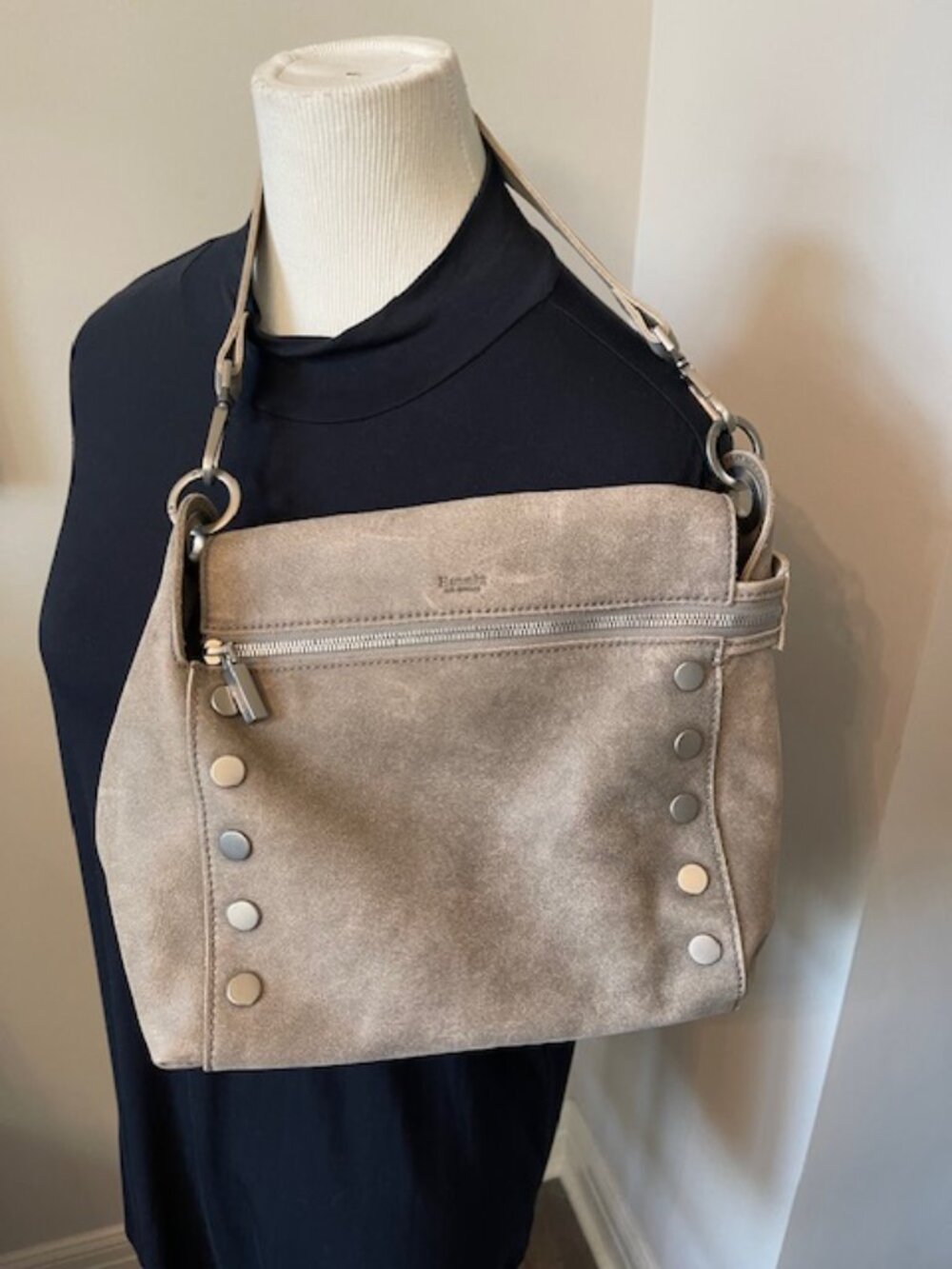 Hammitt Bryant Pewter with strap and handle